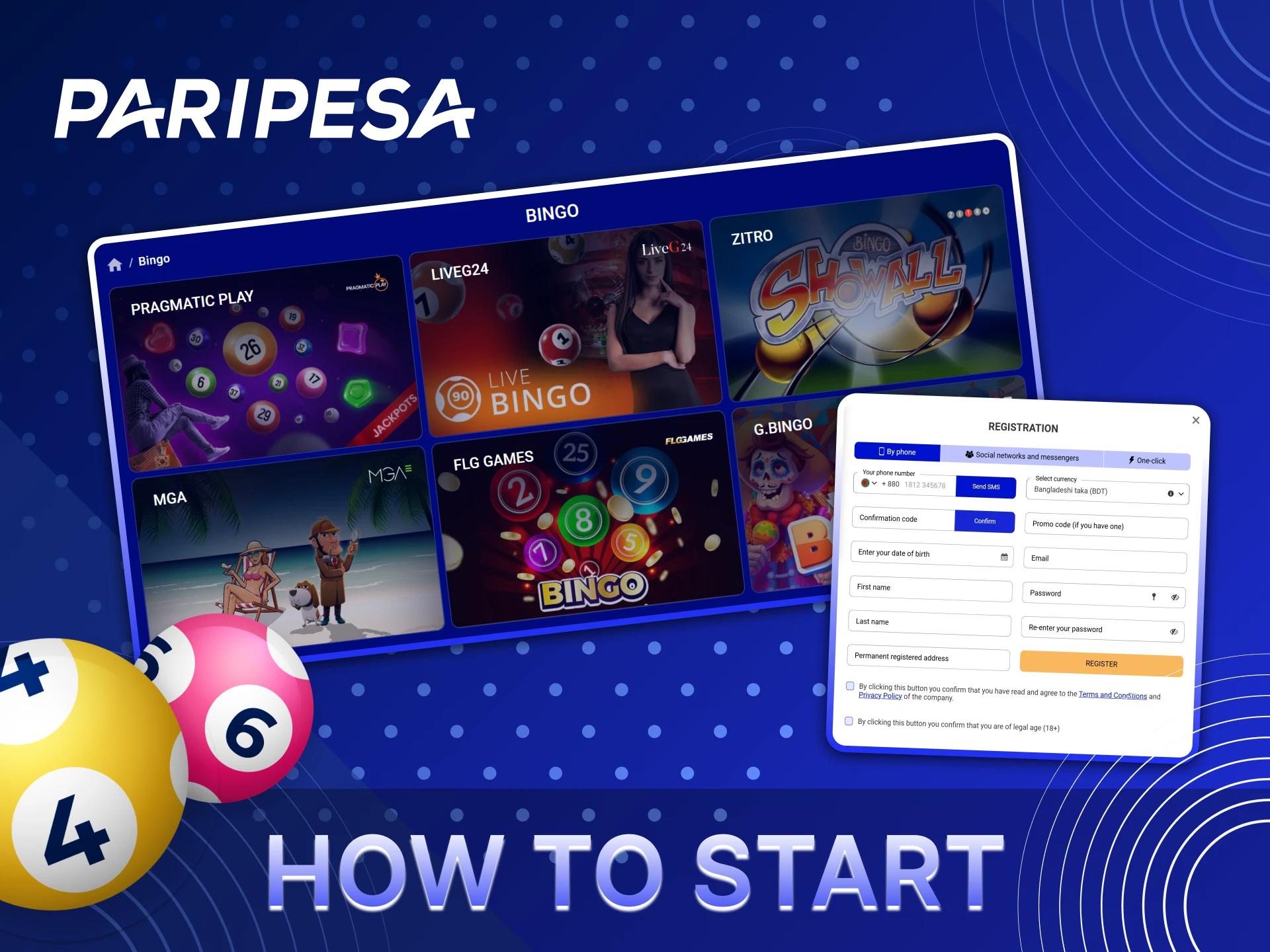 Find out how to start enjoying Bingo games on Paripesa.
