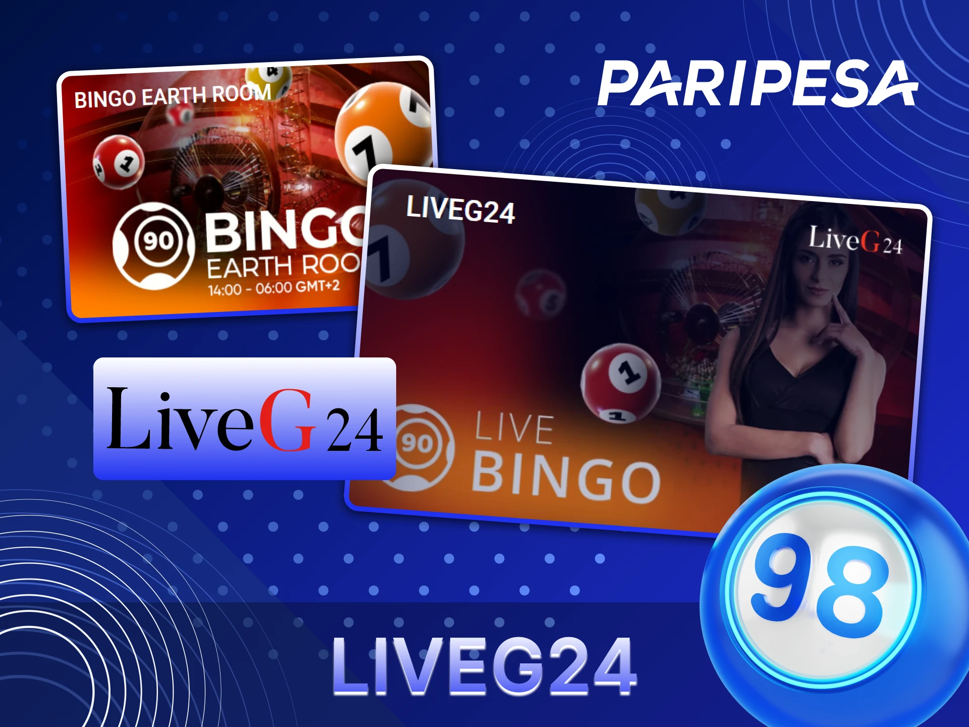 Discover the LiveG24 bingo section at Paripesa.